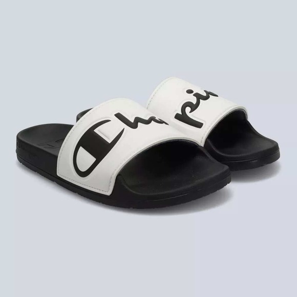 Champion Shoes - Women's IPO Squish Slide Sandals by Champion Black/White Size 10 |New With Tags